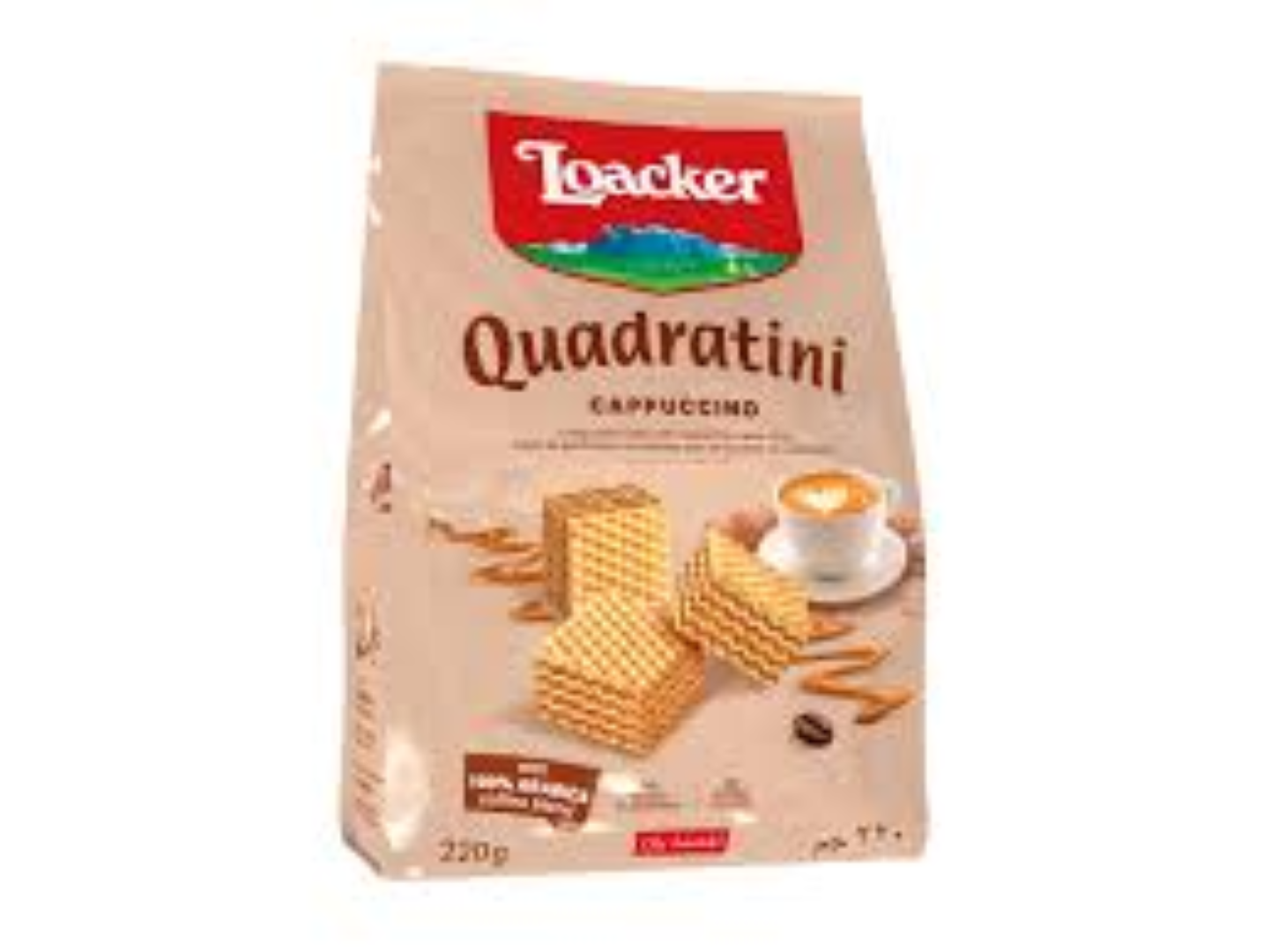 LOACKER QUADRATINI CAPPUCCINO 110G